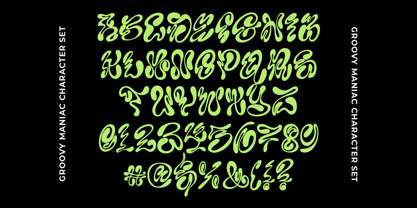 Groovy Maniac Font Poster 7