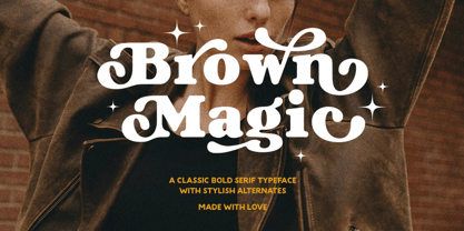 Brown Magic Font Poster 1