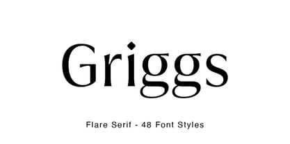 Griggs Flare Font Poster 1