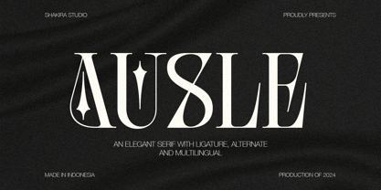 Ausle Font Poster 1