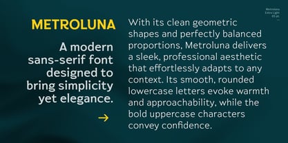Metroluna Font Poster 3