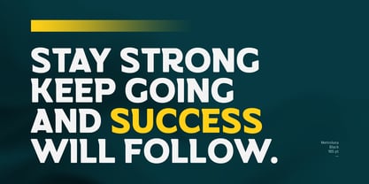 Metroluna Font Poster 10