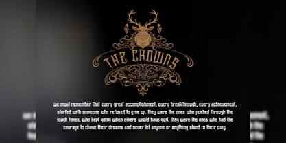 Heavier Crowns Font Poster 15