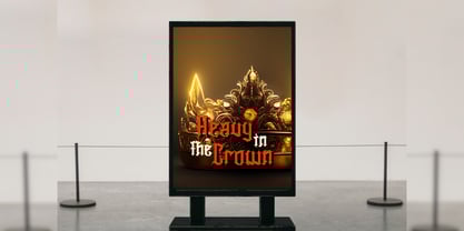 Heavier Crowns Font Poster 13