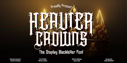 Heavier Crowns Font Poster 1