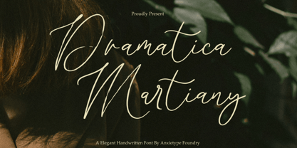 Dramatica Martiany Font Poster 1