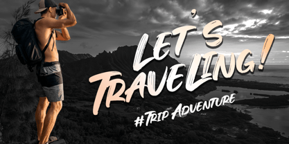 Broken Horizon Font Poster 5