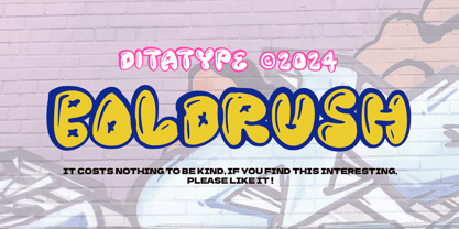 Boldrush Font Poster 11