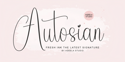 Autosian Font Poster 1