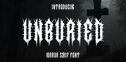 Unburied Font Poster 1