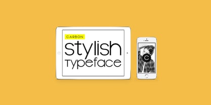 Carbon Nuvo Font Poster 5