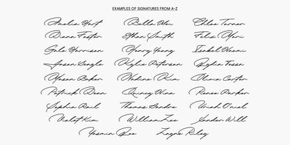 Rinaska Signature Font Poster 4