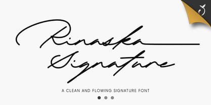 Rinaska Signature Font Poster 1