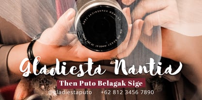 Sarthina Brush Font Poster 2