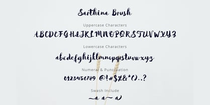 Sarthina Brush Font Poster 6