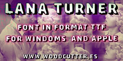 Lana Turner Font Poster 4