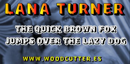 Lana Turner Font Poster 2