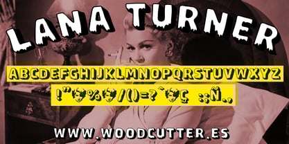 Lana Turner Font Poster 5