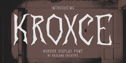 MC Kroxce Font Poster 1