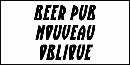 Beer Pub Nouveau JNL Font Poster 4