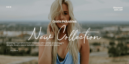 Gratior Font Poster 2