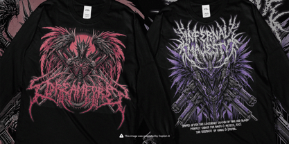 Malerion Font Poster 2