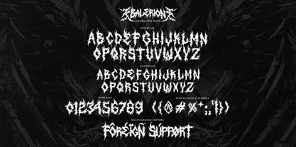 Malerion Font Poster 7