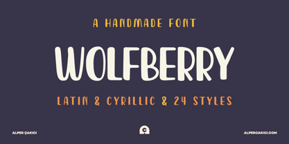 Wolfberry Font Poster 11
