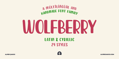 Wolfberry Font Poster 1