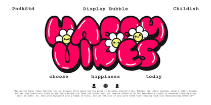 Bubbloony Font Poster 2