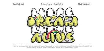 Bubbloony Font Poster 4