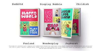 Bubbloony Font Poster 5