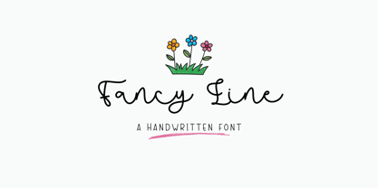 Fancy Line Font Poster 1