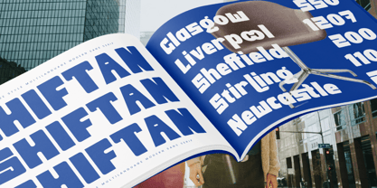 Shiftan Font Poster 2