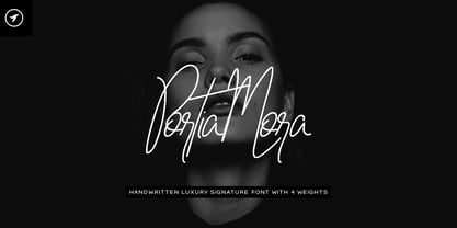 Portia Mora Font Poster 1
