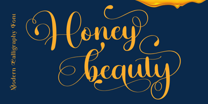 Honey Beauty Font Poster 1