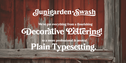 Junigarden Font Poster 5