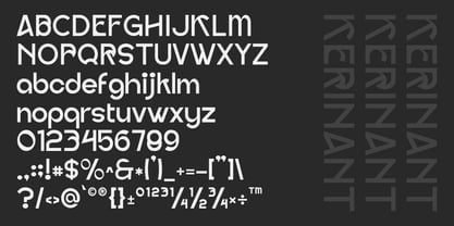 Kerinant Font Poster 2
