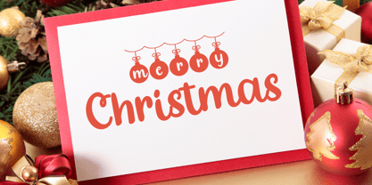 Frost and Holly Christmas Font Poster 3