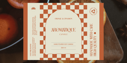 Achieve Fabrics Font Poster 9