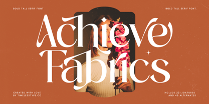 Achieve Fabrics Font Poster 1