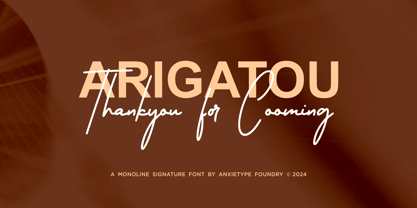 Anxietype Gateway Signature Font Poster 8