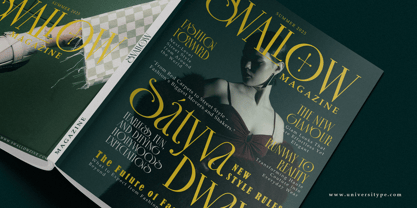 UT Sagora Glamour Font Poster 12