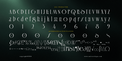 UT Sagora Glamour Font Poster 8