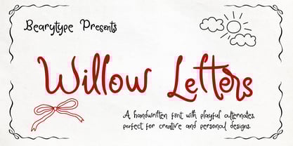 Willow Letters Font Poster 1