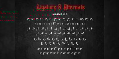 Slithevran Font Poster 7