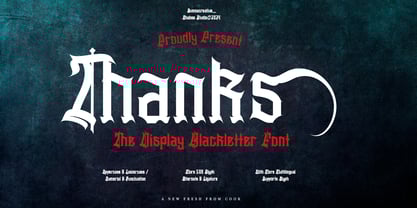 Slithevran Font Poster 9