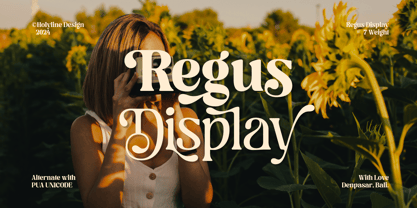 Regus Display Font Poster 1