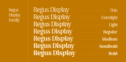 Regus Display Font Poster 2