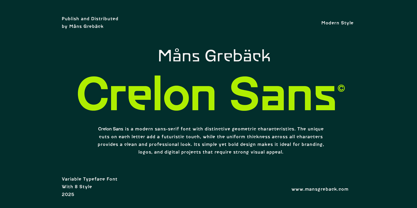Crelon Sans Font Poster 1